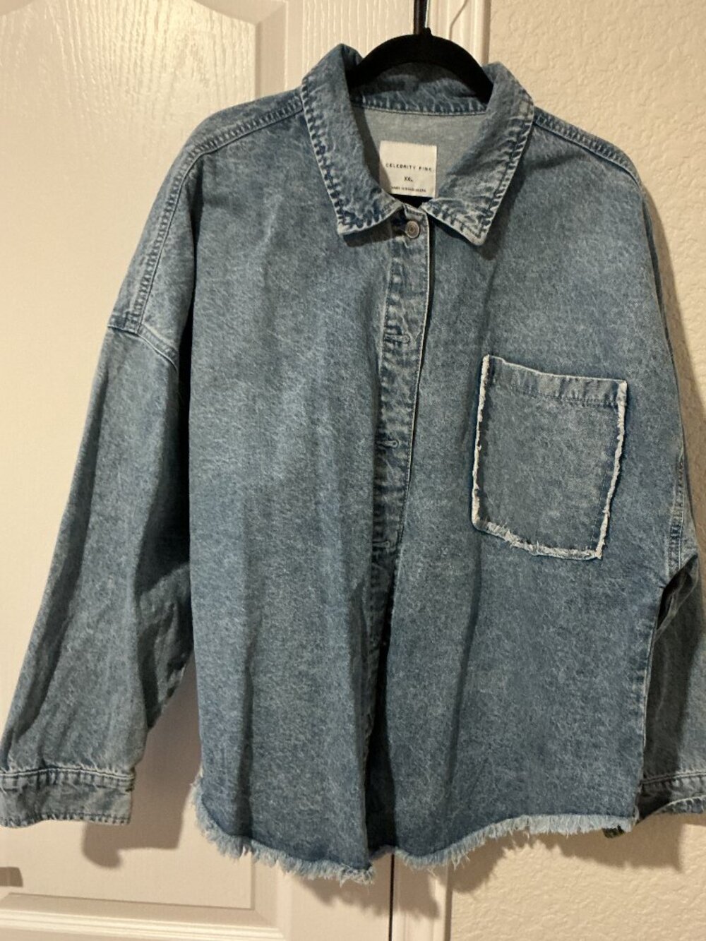 💙 Celebrity Pink Oversized Denim Shacket 💙
